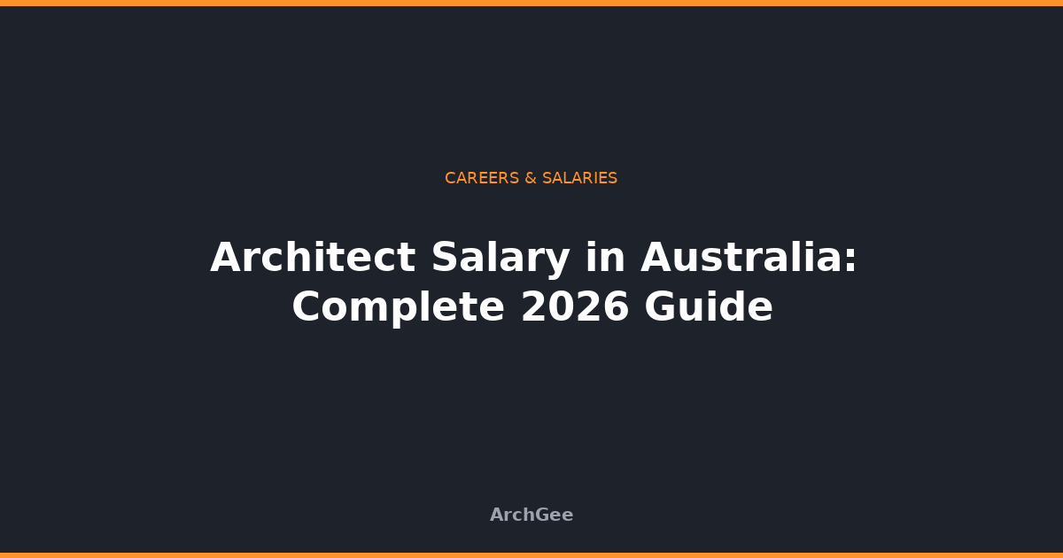 Architect Salary in Australia: Complete 2026 Guide