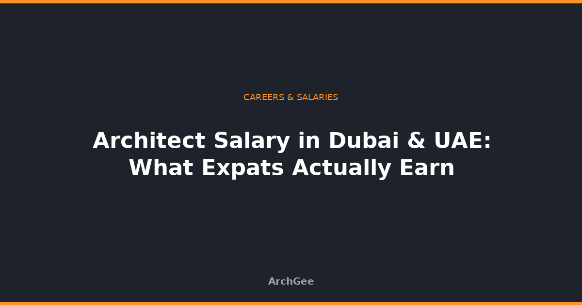 Architect Salary in Dubai & UAE: What Expats Actually Earn