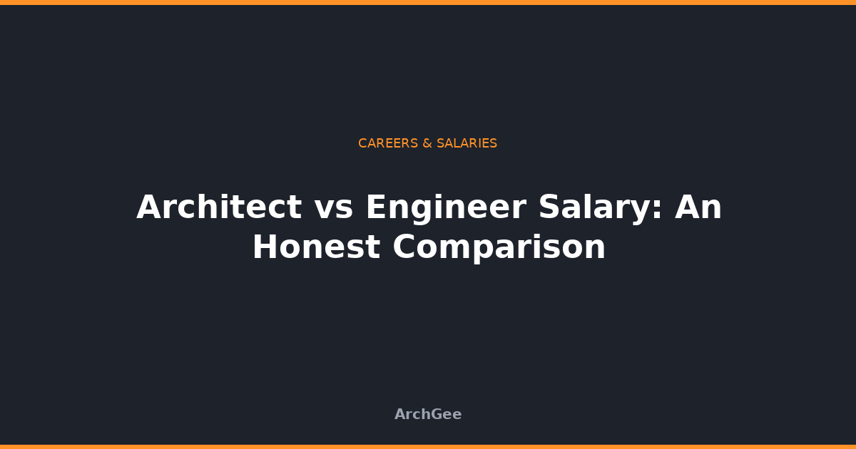 Architect vs Engineer Salary: An Honest Comparison