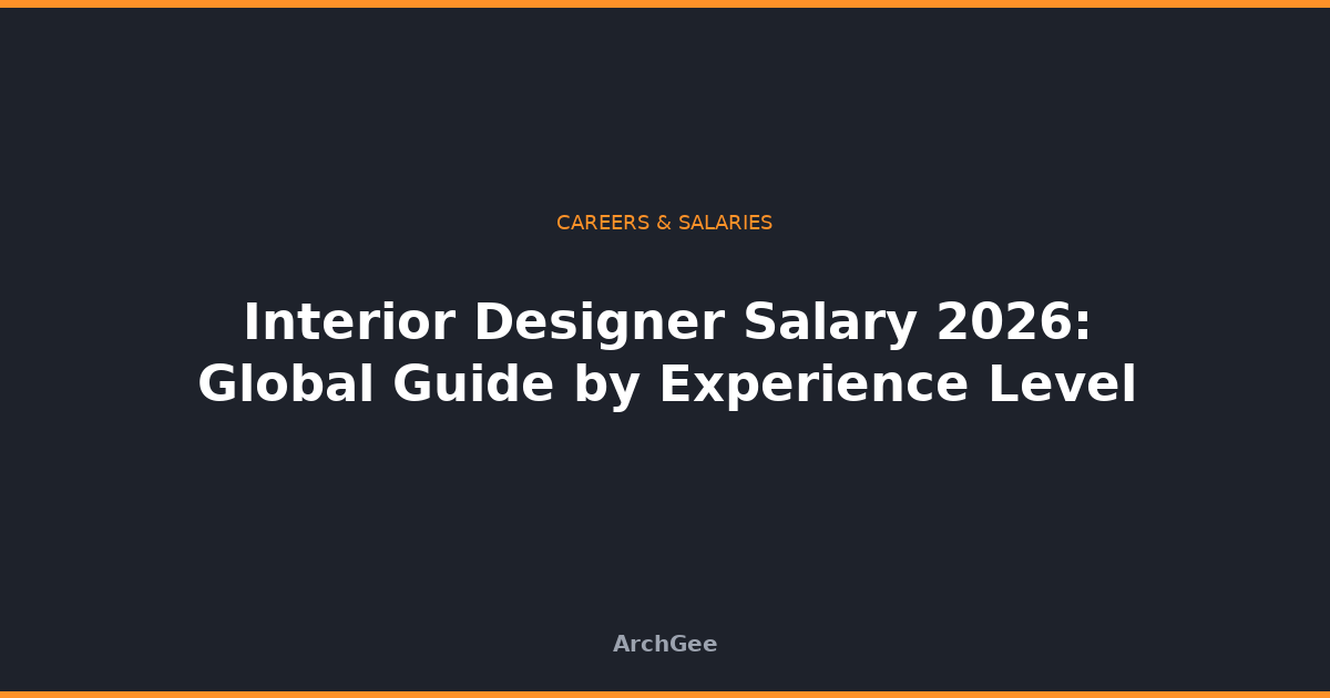Interior Designer Salary 2026: Global Guide by Experience Level