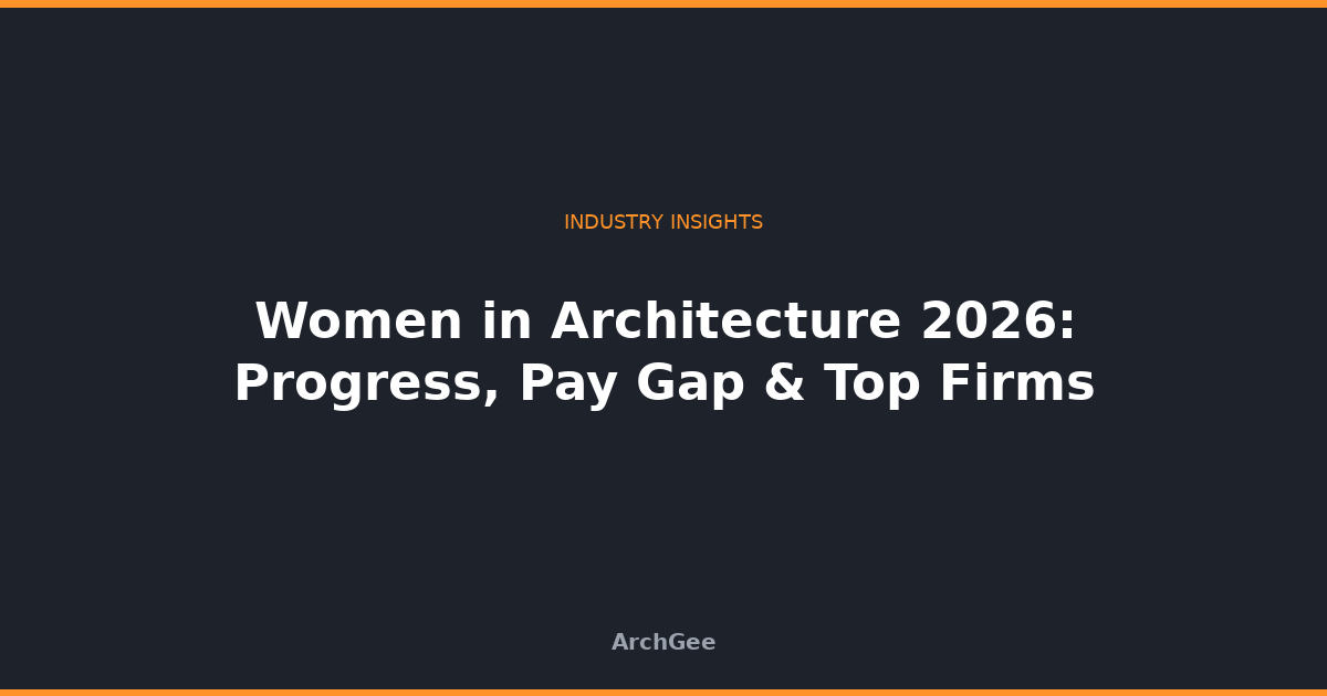 Women in Architecture 2026: Progress, Pay Gap & Top Firms