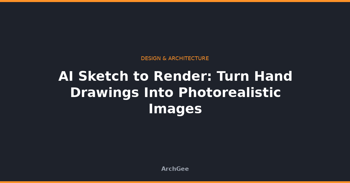 AI Sketch to Render: Turn Hand Drawings Into Photorealistic Images